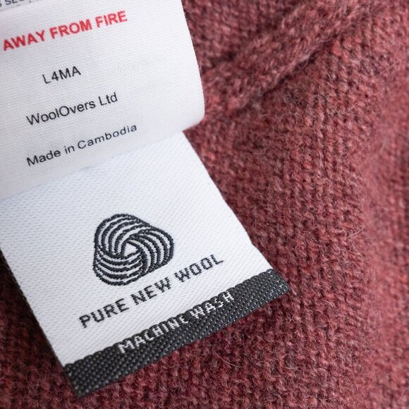 Woolovers Sweater Vest 100% Wool Toffee Brown V Neck Mens Large Unisex - Picture 8 of 14